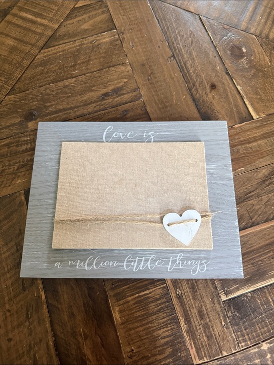 Other - Love Is A Million Little Things Beige & Gray Decorative Photo Frame